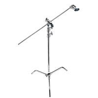 KUPO CT‑40MK 40″ Master C‑Stand Con Turtle Base – Acciaio Cromato, Max 10kg, H 134‑295cm – Stativo Professionale Per Video/Foto - 2