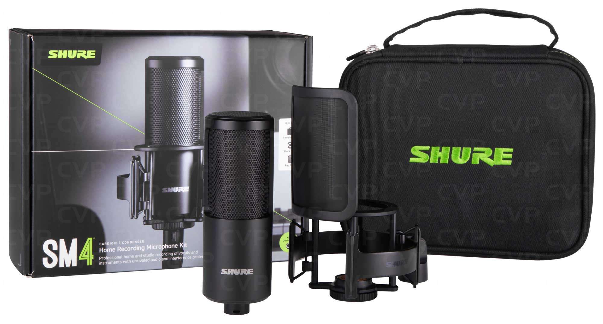 Shure SM4 Home Recording Mic Studio Kit - Black | CVP