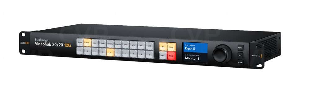 Buy Blackmagic Videohub 20x20 12G (VHUBSMAS12G020020)