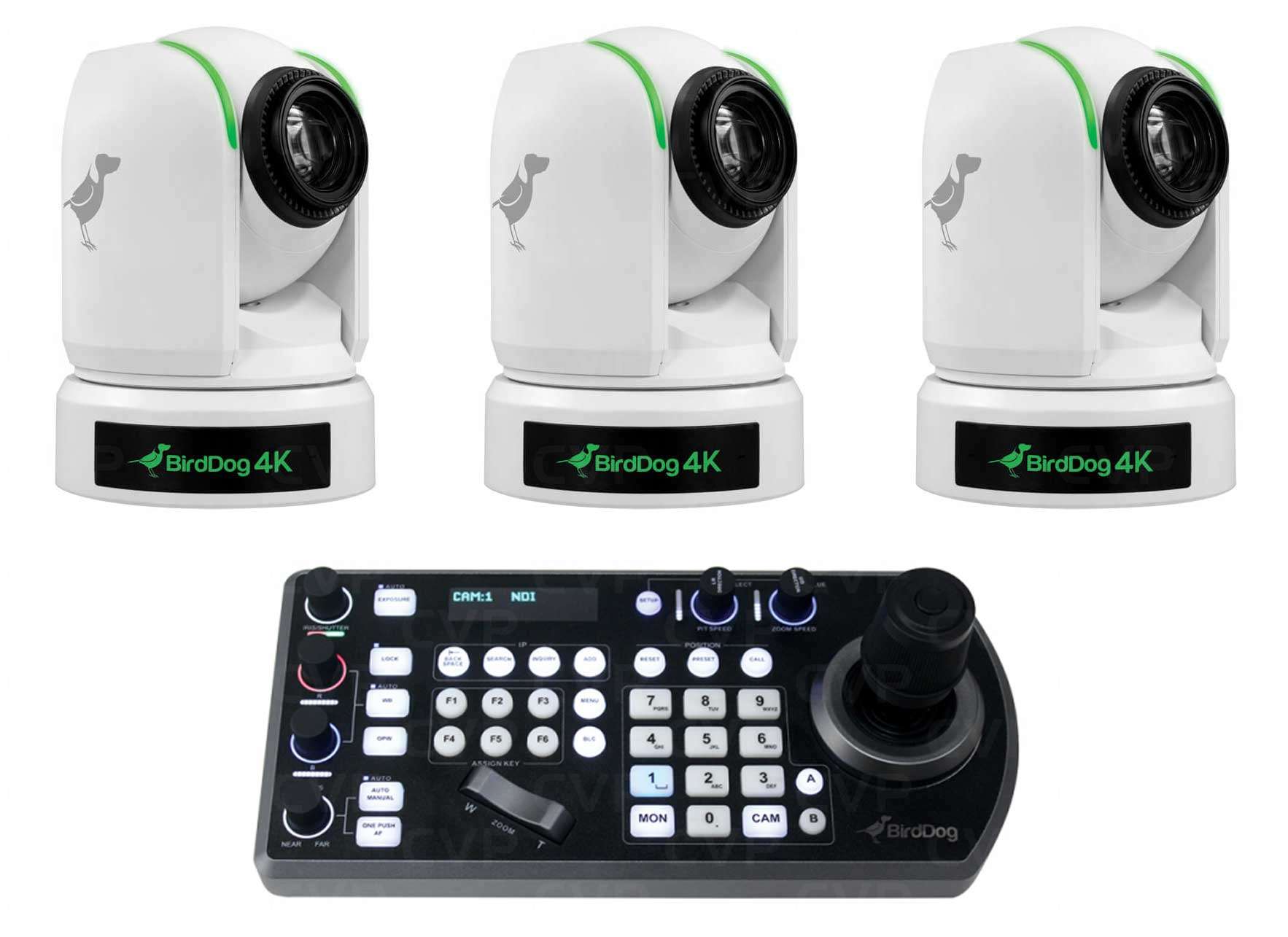 Buy - BirdDog 3x P4K White and 1x Free Keyboard Bundle (BDP4KPROMOWWW)