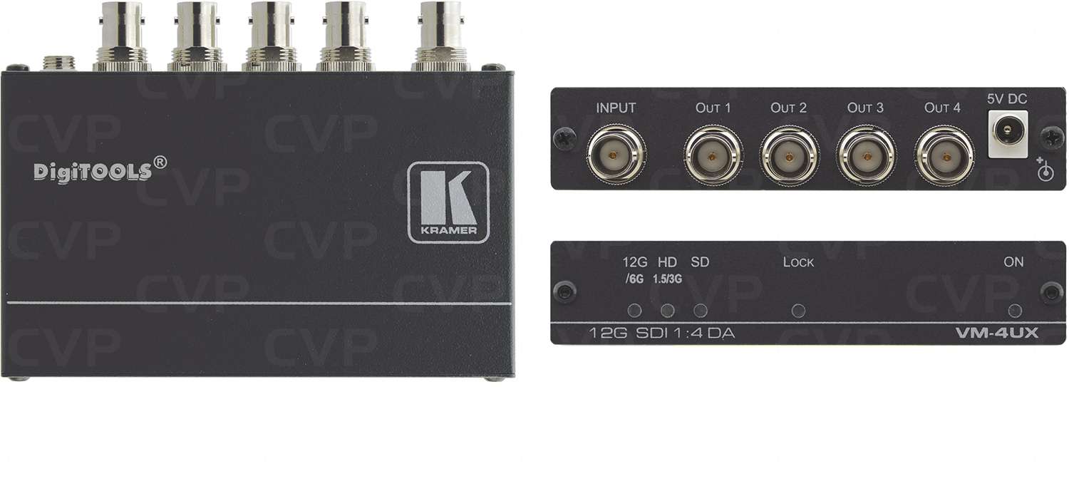 Buy - Kramer VM-4UX 1:4 4K 12G SDI Distribution Amplifier (VM-4UX)
