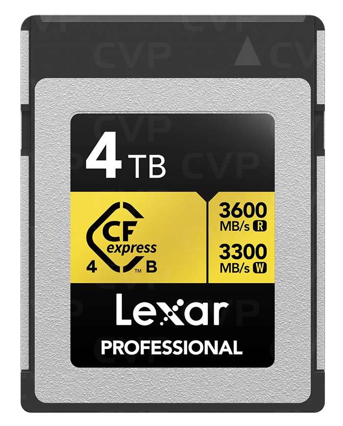 Lexar 4TB CFexpress Type B Gold 4.0 Card | CVP