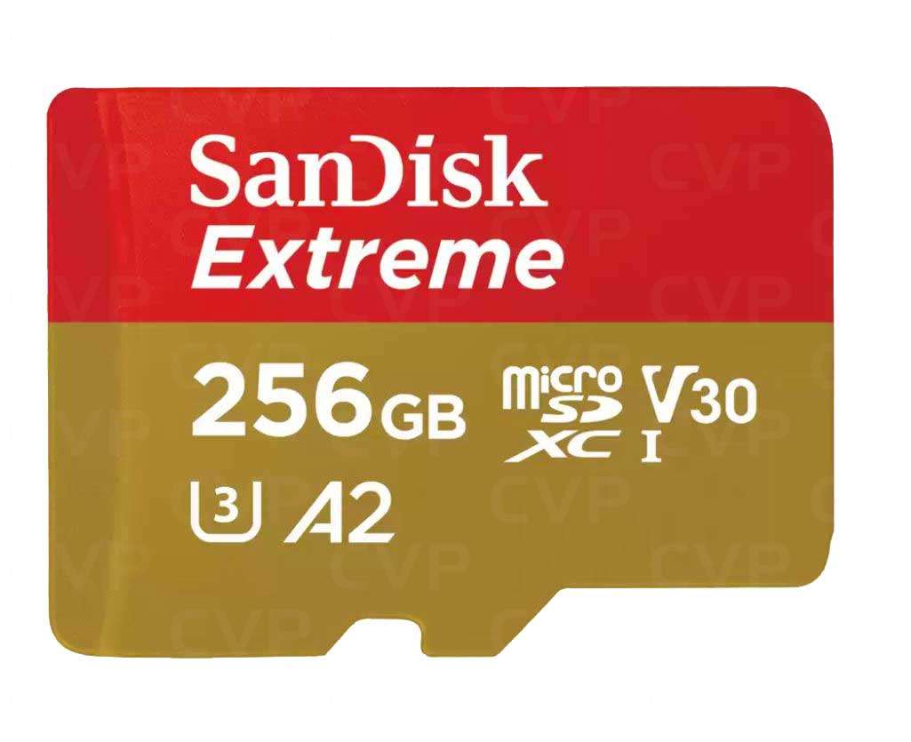 SanDisk Extreme Pro 256GB Micro SD Memory Card for GoPro Hero 9 Black Camera Hero9 UHS-1 U3 / V30 A2 4K Class 10 (SDSQXCY-256G-GN6MA) Bundle with (1)
