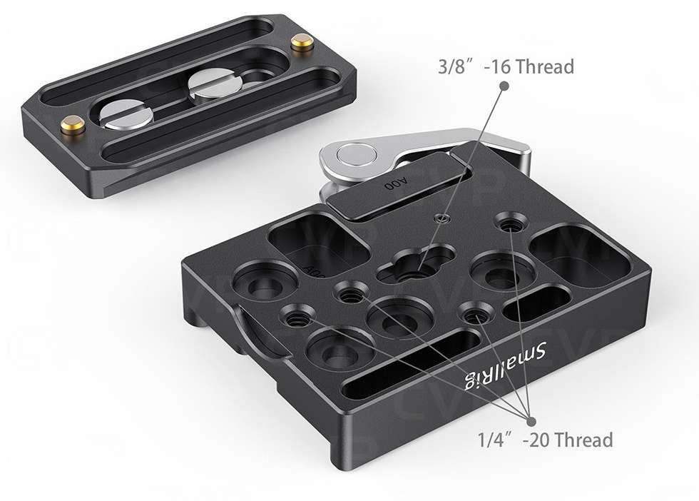 Quick Release Clamp SmallRig 2280 - Piastra Sgancio Rapido Per Fotocamere - Foto 2