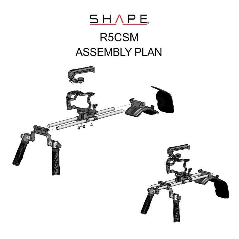 Buy SHAPE Shoulder Mount for Canon R5C/R5/R6 (R5CSM)