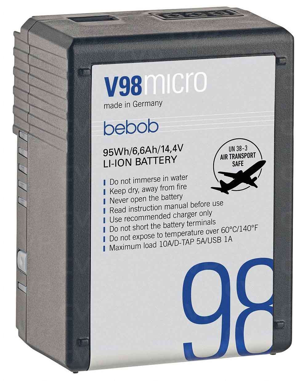 bebob V98MICRO Vマウントバッテリー B Buy - Bebob V98micro V-Mount Li-Ion Battery (V98micro)
