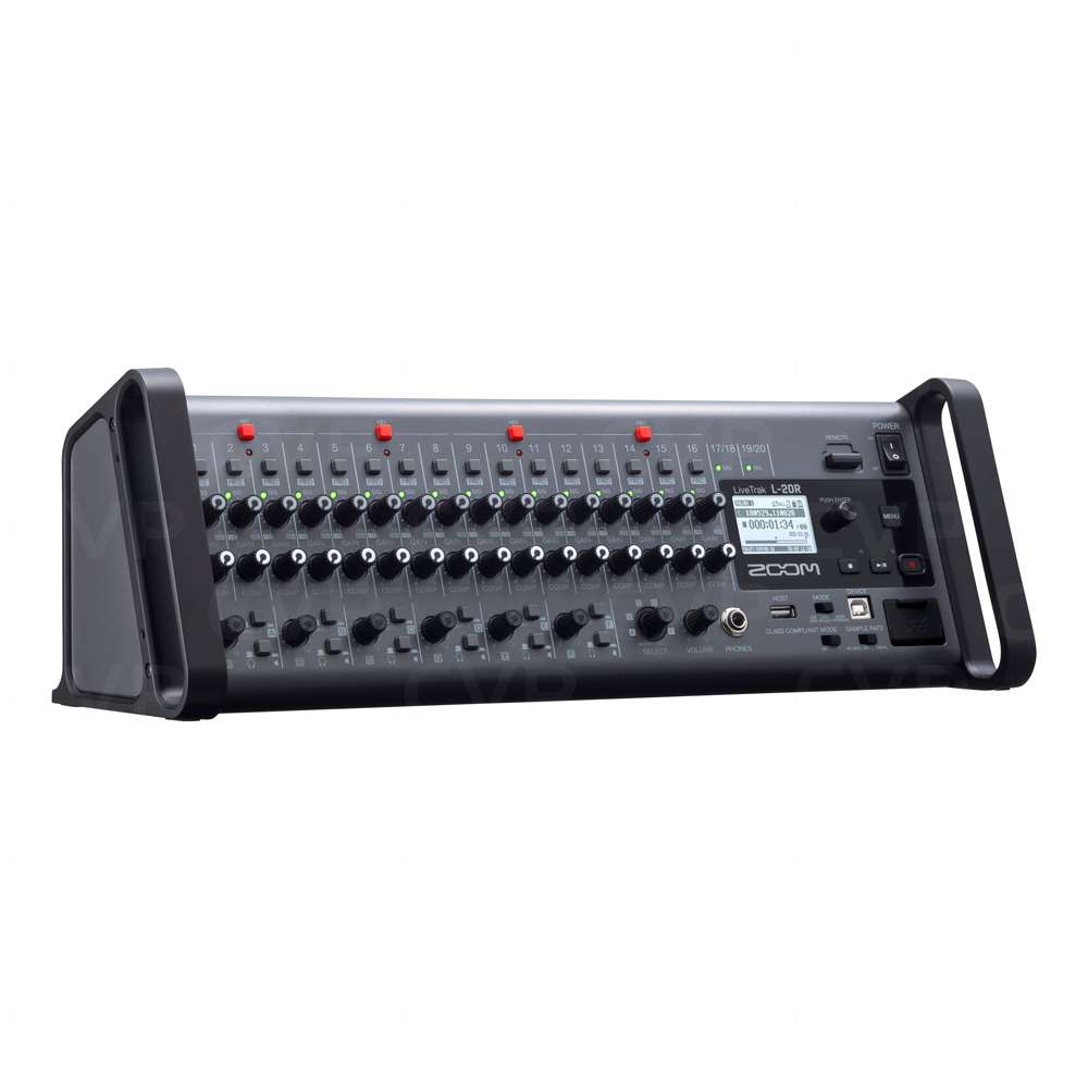 アイドル MERGING TECHNOLOGIES LeVerry CH-1070 Zoom LiveTrak L-20-R Digital Live Mixer and Recorder - 20 channel