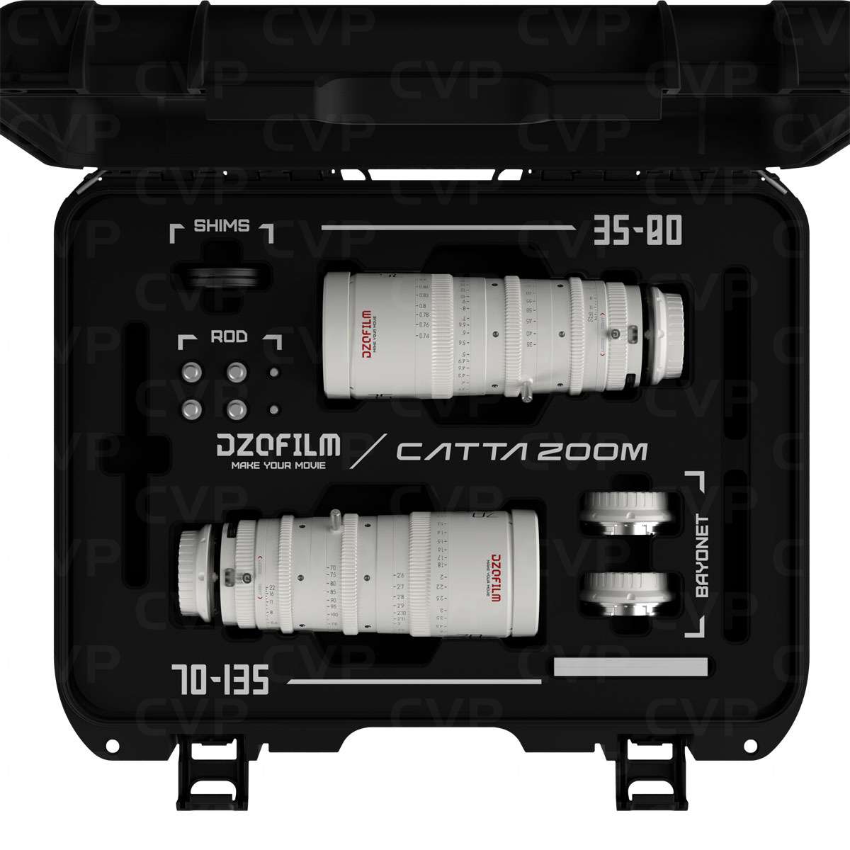 レンズ(ズーム) DZOFilm CATTA ZOOM 70-135mm E-mount DZOFilm Catta FF Zoom Lens Bundle White E Mount | CVP