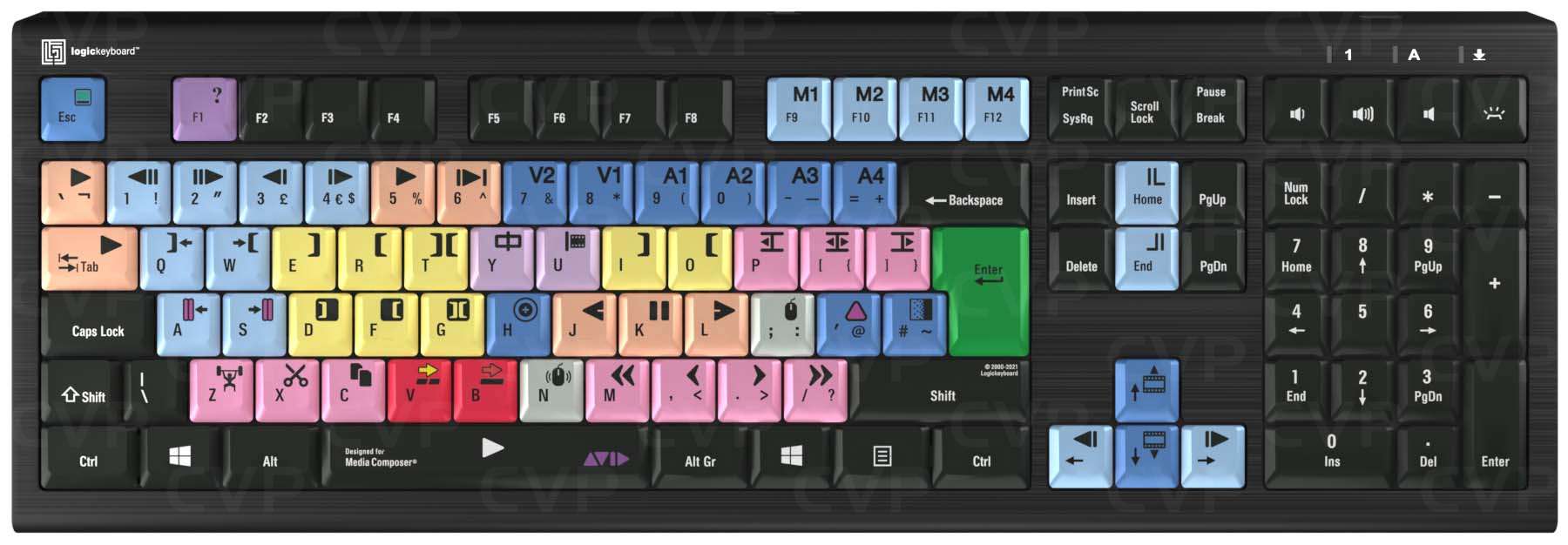 Buy Logickeyboard Avid Media Composer PC Astra UK (LKBMCOM4A2PCUK)