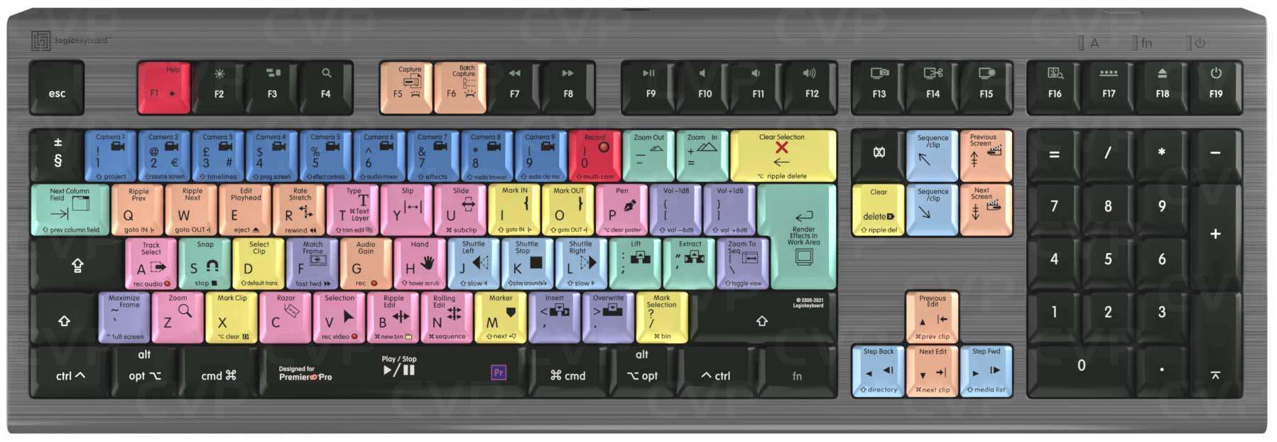 Buy - Logickeyboard Adobe Premiere Pro CC Astra 2 MAC (LKBPPROCCA2MUK)