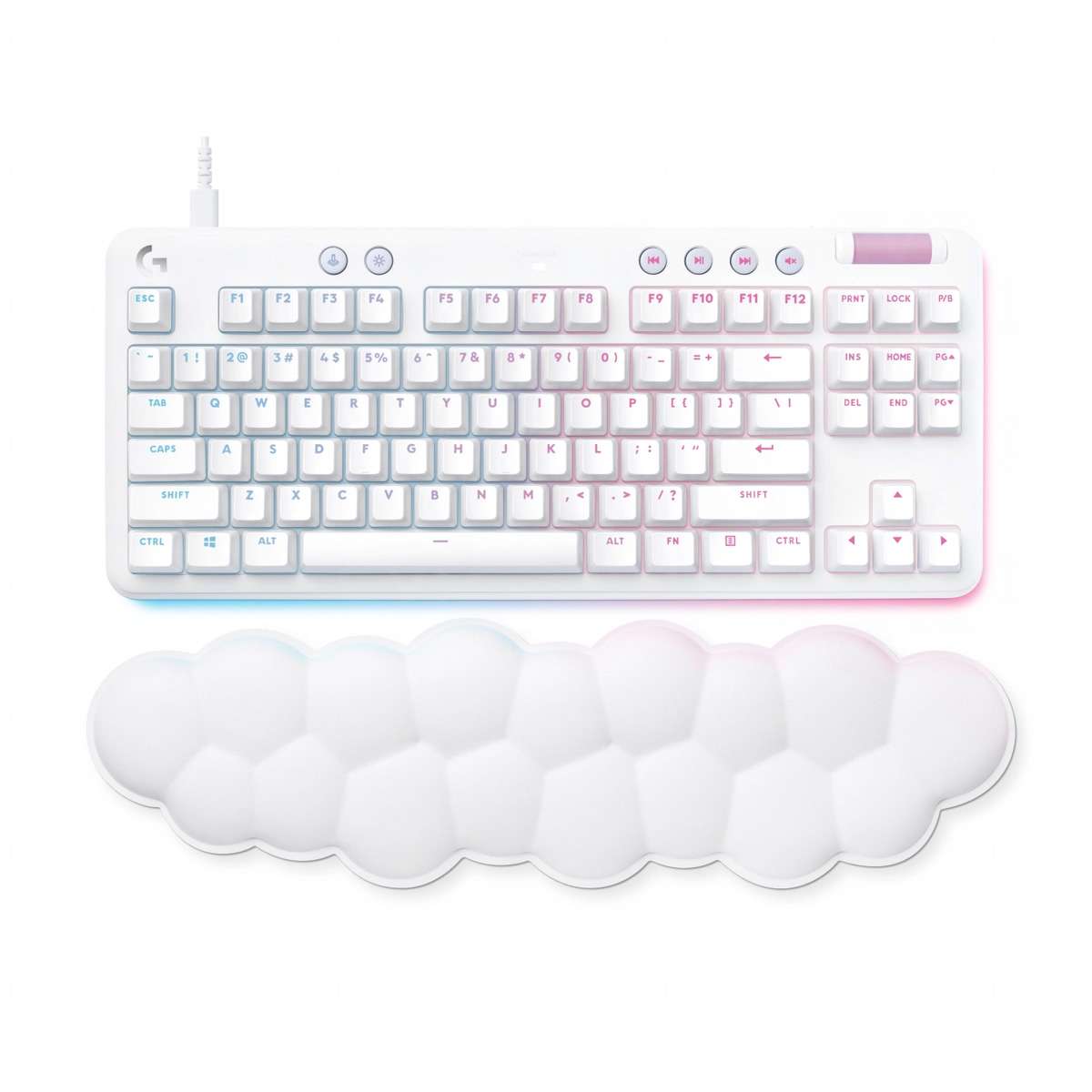 Pieds De Remplacement Pour Clavier Logitech G713 - Blanc, Neufs, Fabriqués En France