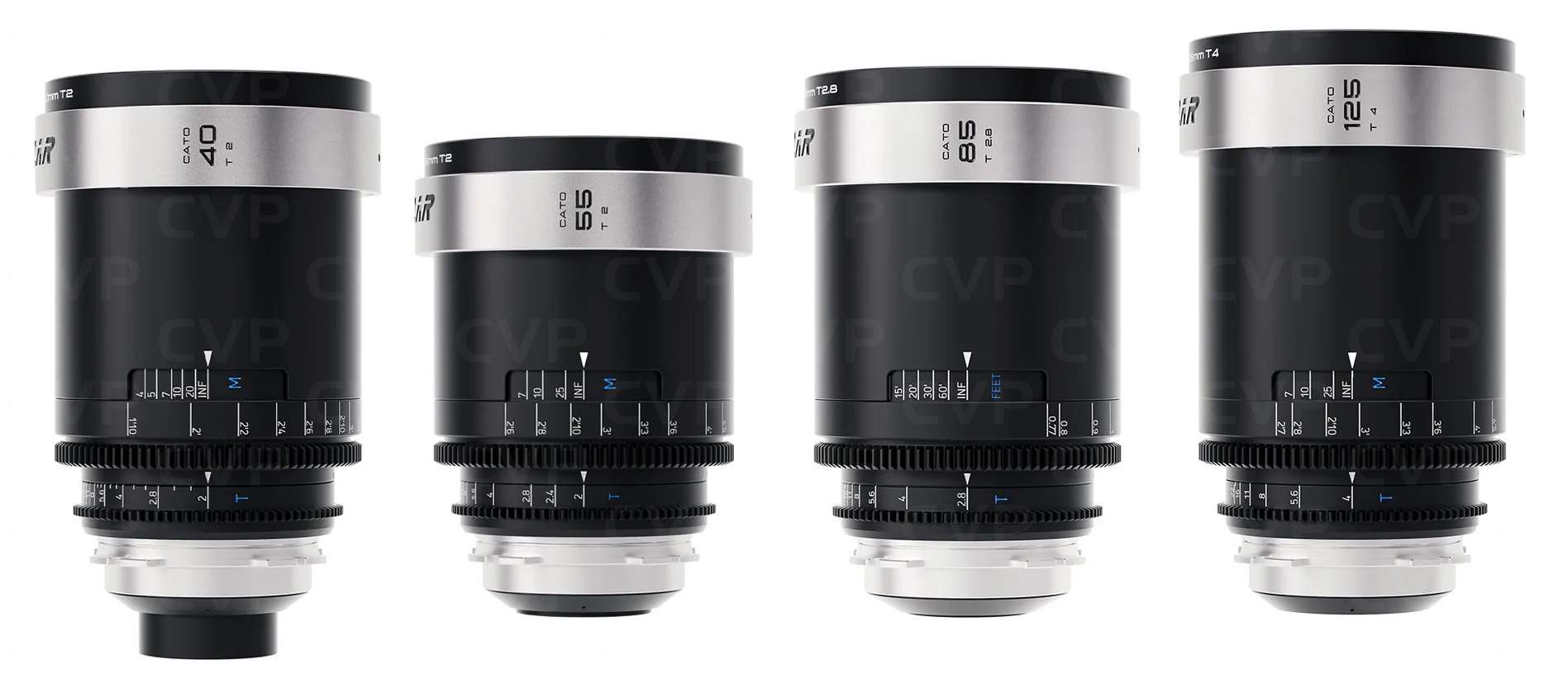 Blazar Cato 40, 55, 85, 125mm 2x Anamorphic Lens Set | CVP