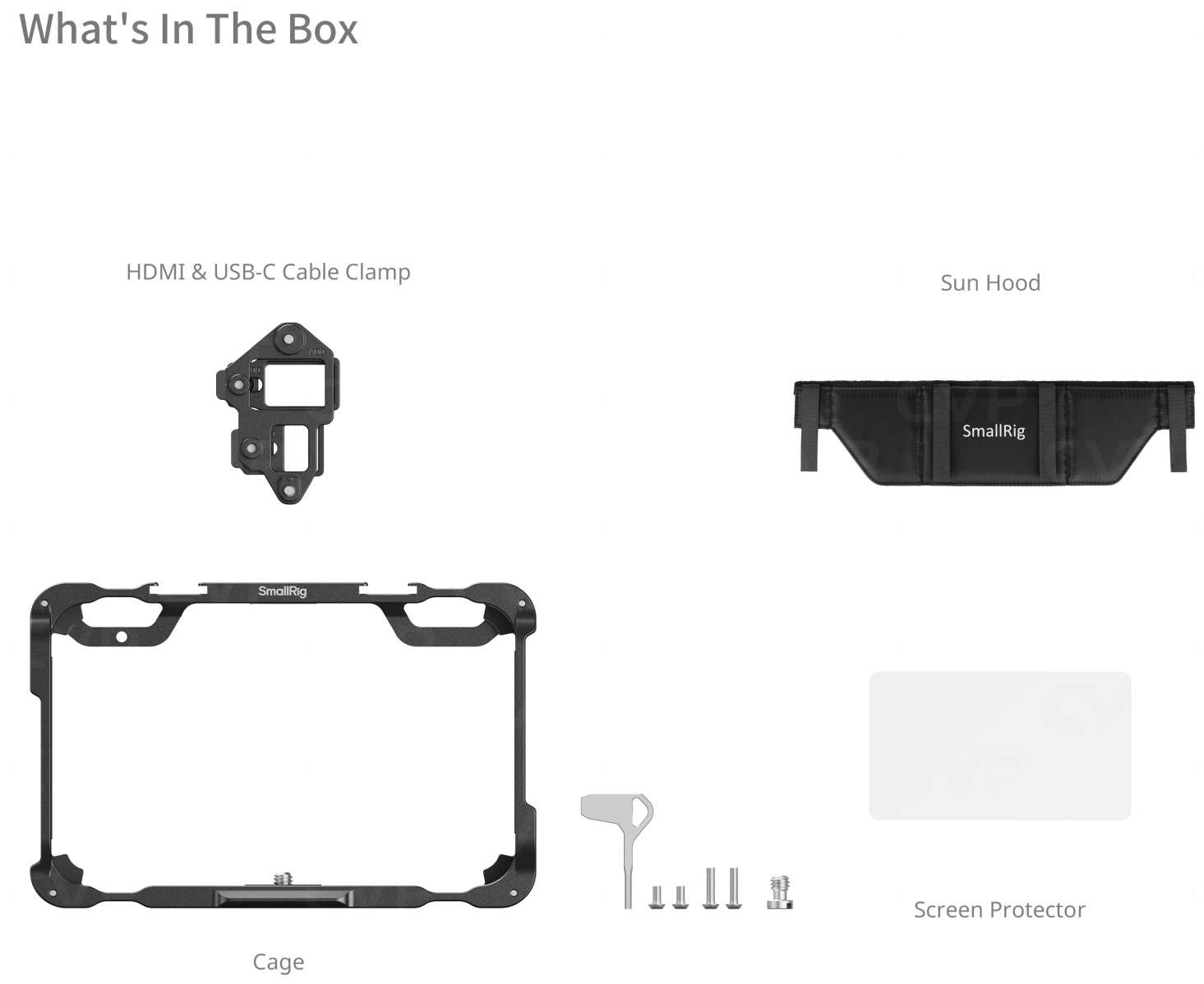 Nitze Shinobi 2 Cage, Kooi voor Atomos Shinobi II/Shinobi Go, Monitorbehuizing met Zonnekap en NATO-rail - JT-A07B