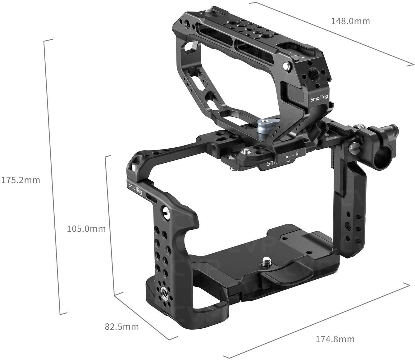 SmallRig Hawklock Adv Cage Kit D-Style Top Handle for Sony FX5 | CVP