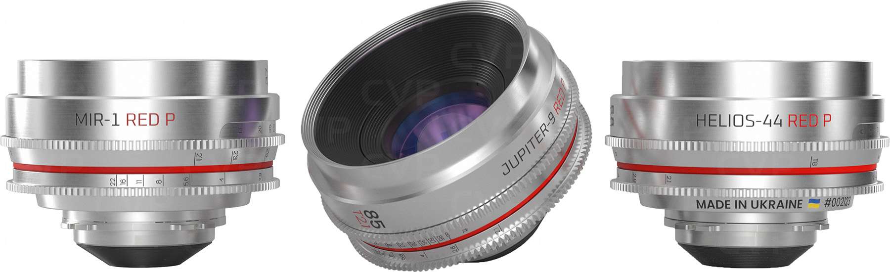 Buy IRON GLASS MKII RED P Edition Soviet Rehoused 3 Lens Set