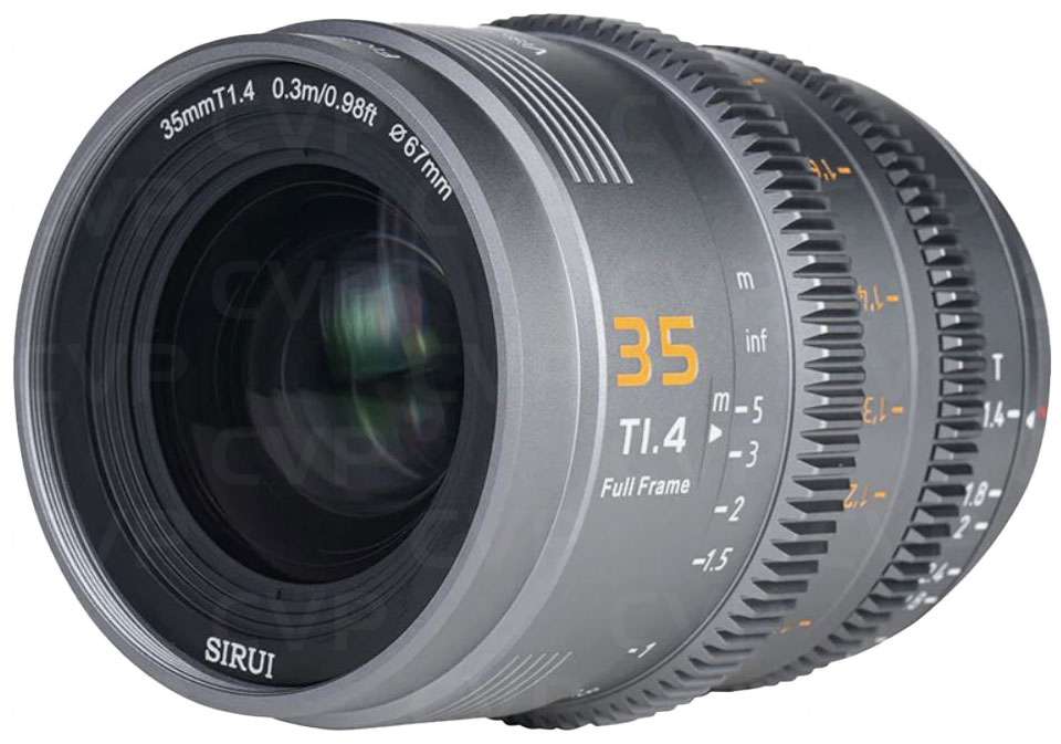 Sirui Vision Prime 1 35mm T1.4 Cine Lens - E Mount - Grey | CVP