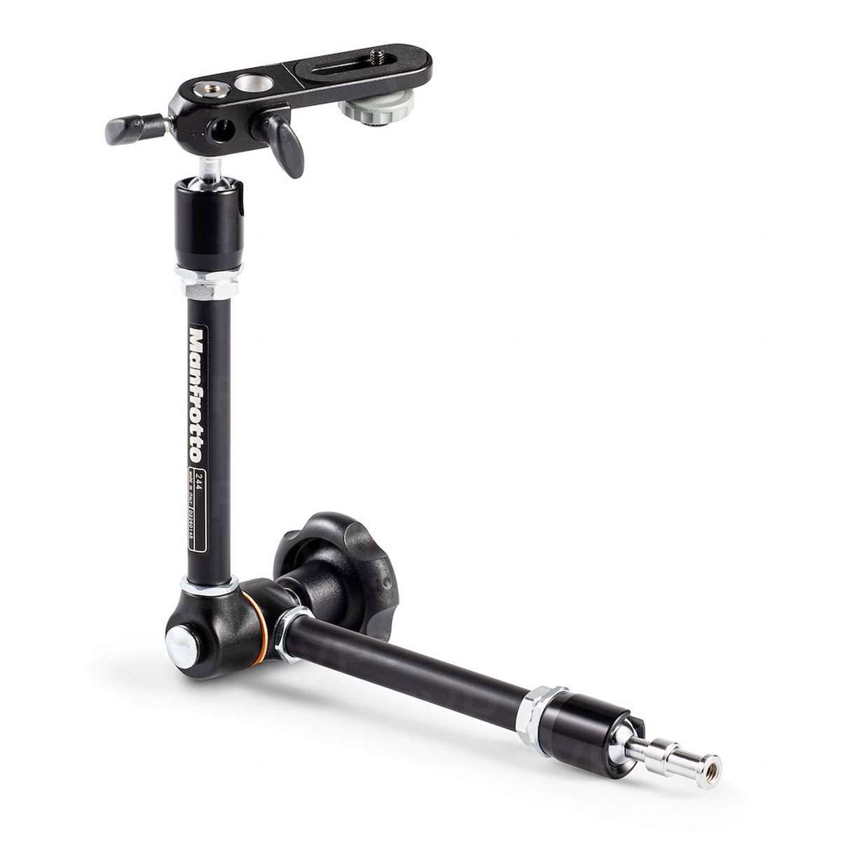 Adaptateur Griffe Froide Manfrotto Pour Bras 244Mini/244Micro - En Polymère Et Acier, 2 Adaptateurs + Clé Allen