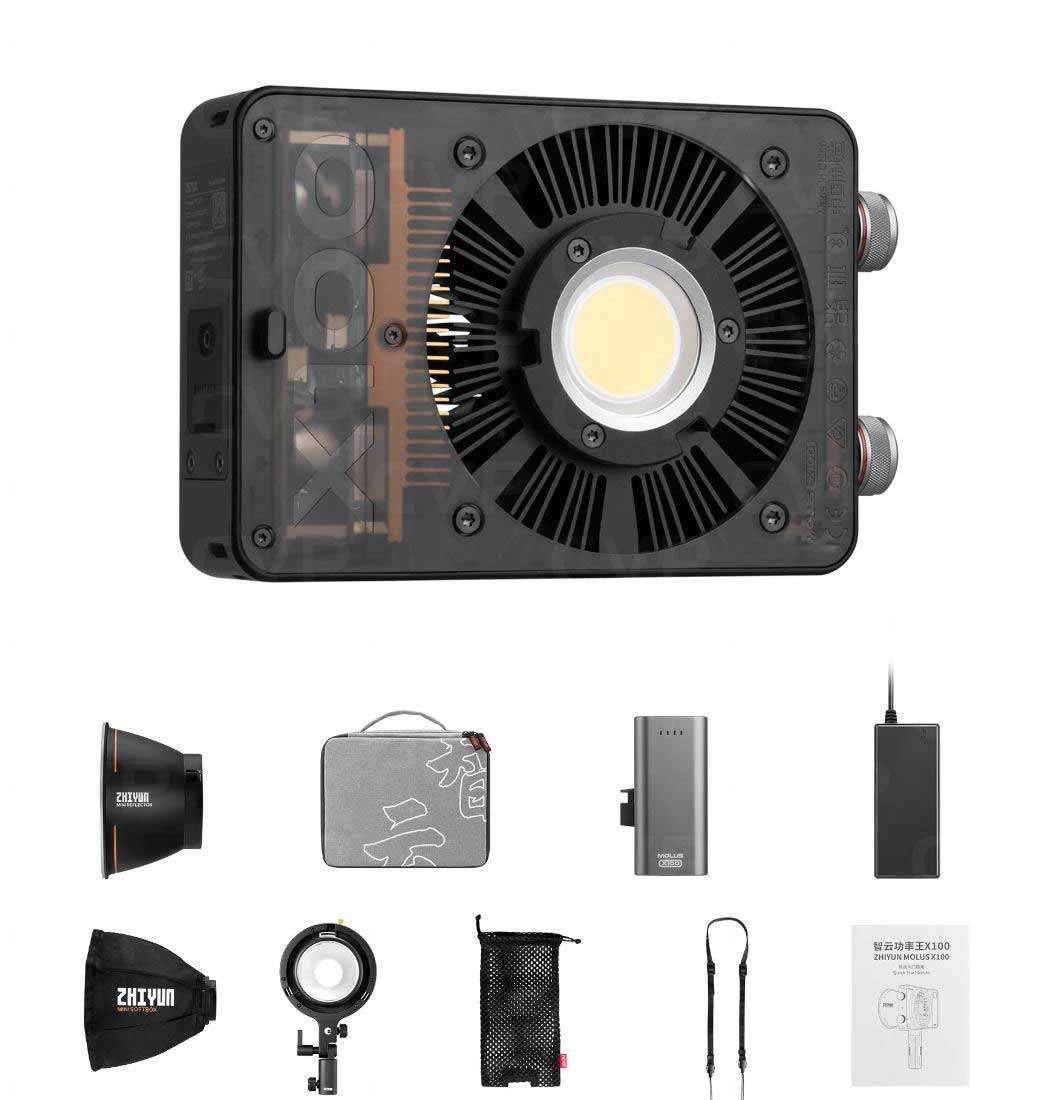 ZHIYUN MOLUS X100 PROセット 訳あり Zhiyun MOLUS X100 Bi-Color Pocket COB Monolight C040018AM1 B&H