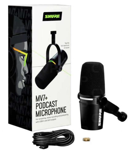 Buy - Shure MV7+ Dynamic Podcast Microphone - White (MV7+-W)