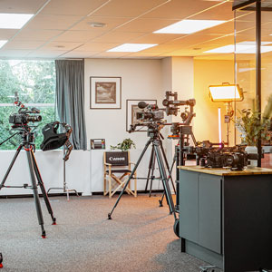 filmmakers testing cinematography equipment